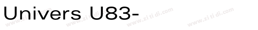Univers U83字体转换
